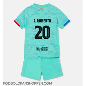 Barcelona Sergi Roberto #20 Tredjetrøje Børn 2023-24 Kortærmet (+ Korte bukser)